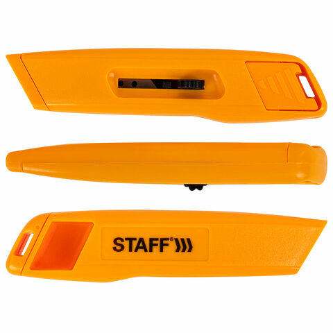 Нож универсальный мощный STAFF PRO, автофиксатор, ABS-пластик, 238734 Нож универсальный мощный STAFF PRO, автофиксатор, ABS-пластик, 238734