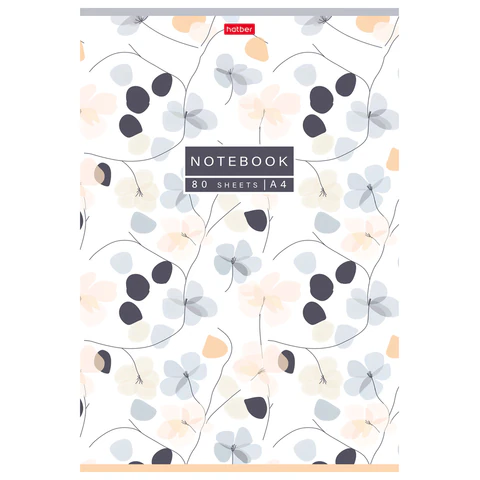 Тетрадь А4, 80 л., HATBER, скоба, клетка, Soft-touch ламинация, "Музыка Тетрадь А4, 80 л., HATBER, скоба, клетка, Soft-touch ламинация, "Музыка