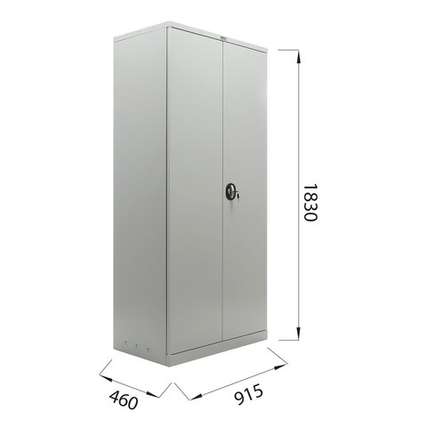 Шкаф металлический офисный BRABIX "MK 18/91/46", 1830х915х460 мм, 47