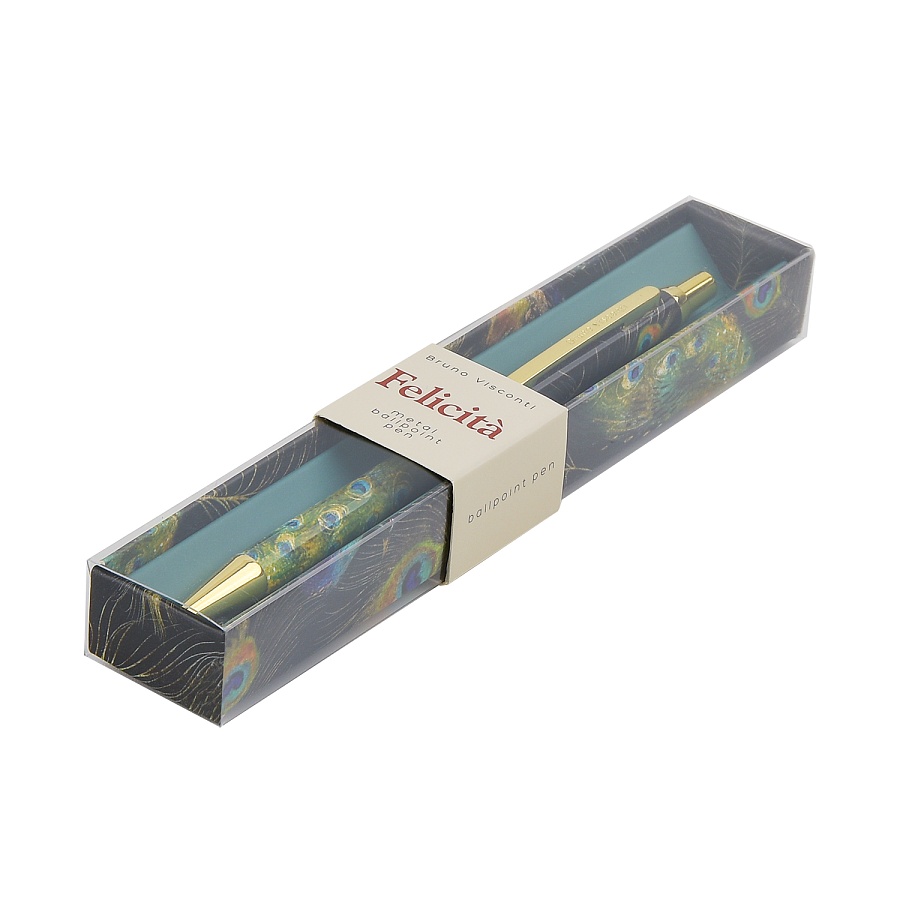 РУЧКА МЕТАЛЛИЧЕСКАЯ "FAUNA.ПАВЛИНЫ" ШАРИКОВАЯ 0,7 ММ, СИНЯЯ, В РУЧКА МЕТАЛЛИЧЕСКАЯ "FAUNA.ПАВЛИНЫ" ШАРИКОВАЯ 0,7 ММ, СИНЯЯ, В