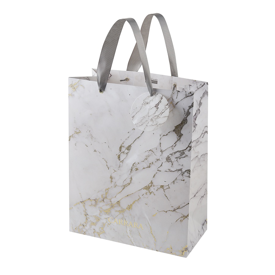 ПАКЕТ ПОДАРОЧНЫЙ PREMIUM "CARRARA. WHITE", L, 26 x 32.4 x 13 см ПАКЕТ ПОДАРОЧНЫЙ PREMIUM "CARRARA. WHITE", L, 26 x 32.4 x 13 см