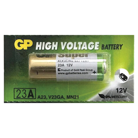 Батарейки GP High Voltage, 23AE, алкалиновая, для сигнализаций, 1 шт., в