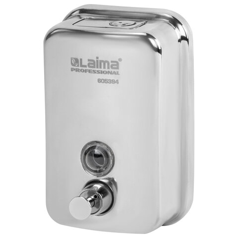 Дозатор для жидкого мыла LAIMA PROFESSIONAL INOX (гарантия 3 года), 0,5 л,