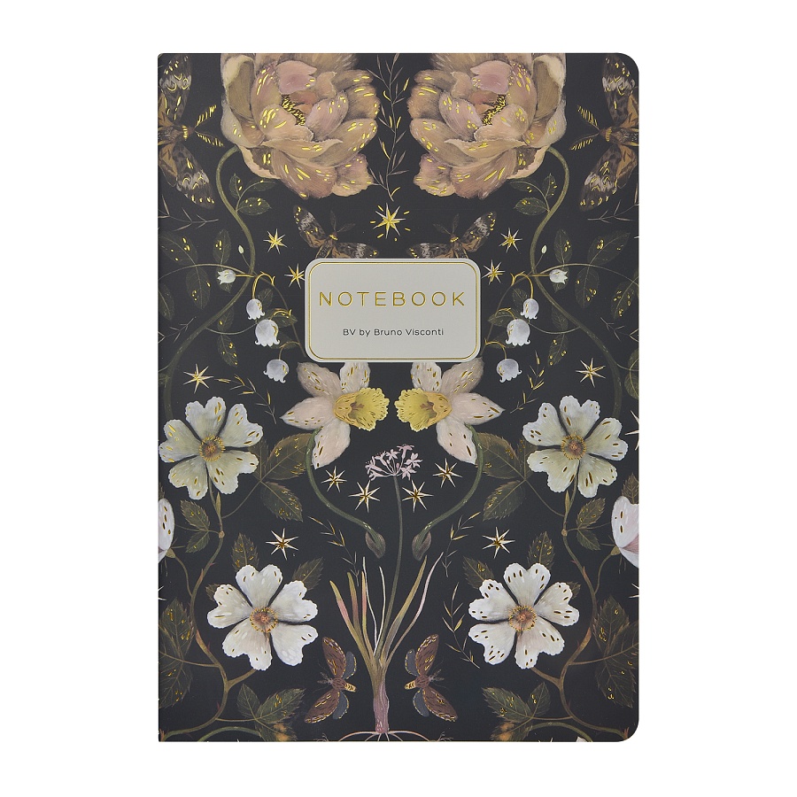 ТЕТРАДЬ А5, Bruno Visconti "FLORA.Night Garden", 40л. линейка ТЕТРАДЬ А5, Bruno Visconti "FLORA.Night Garden", 40л. линейка
