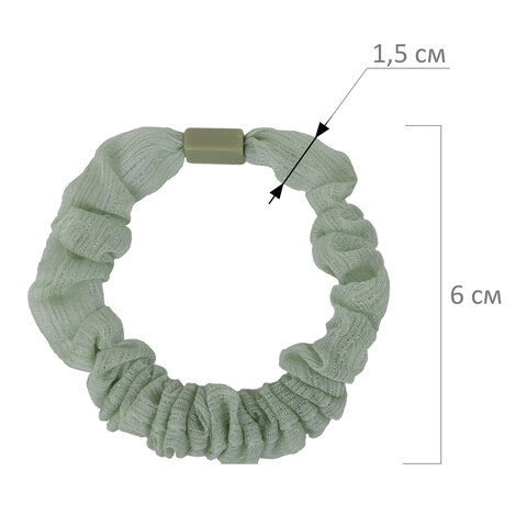 Резинки для волос НАБОР 3 шт., 3х19 см, скранч, ассорти, MONTE VITA (МОНТЕ