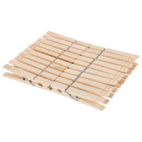 Прищепки бельевые 8,4 см, КОМПЛЕКТ 20 штук, дерево, PRIMILA (ПРИМИЛА) WOOD,