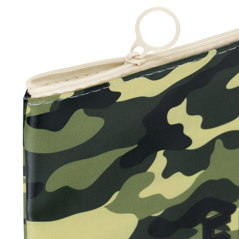 Папка для тетрадей ПИФАГОР А4, 1 отделение, ПВХ, на молнии, ассорти