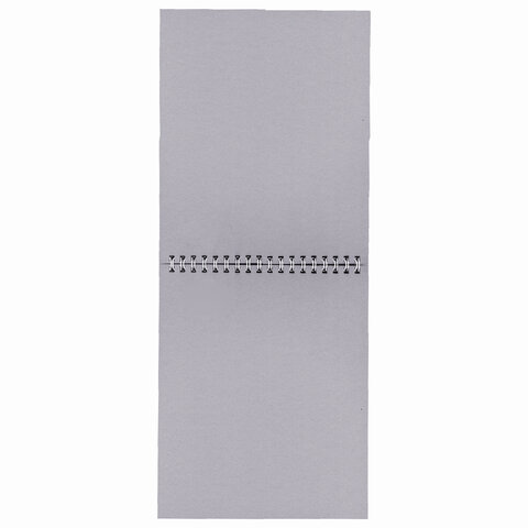 Скетчбук, серая бумага 120 г/м2, 170х195 мм, 30 л., гребень, подложка, цветная