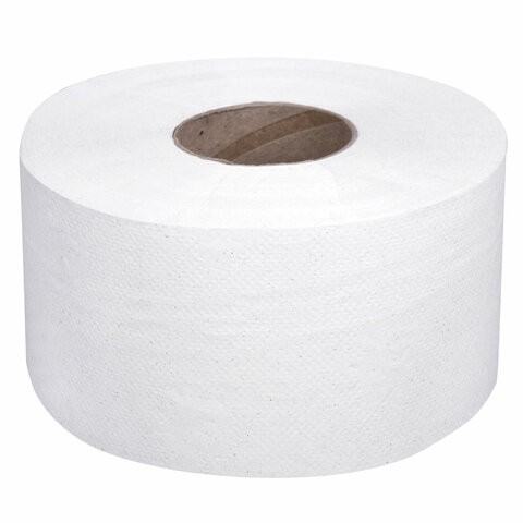 Бумага туалетная 200 м, ЛАЙМА (Система Т2), отбелённая, КОМПЛЕКТ 12 штук,