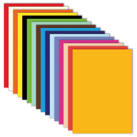 Цветная бумага А4 ТОНИРОВАННАЯ В МАССЕ, 160 листов, 16 цветов, в коробе, 80 Цветная бумага А4 ТОНИРОВАННАЯ В МАССЕ, 160 листов, 16 цветов, в коробе, 80