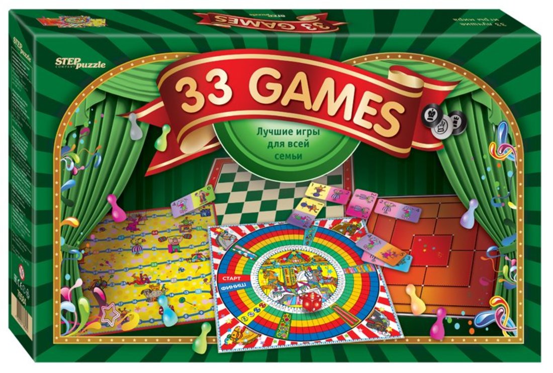 Настольная игра 33 лучшие игры мира. 76584 Настольная игра 33 лучшие игры мира. 76584