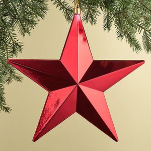 Елочная игрушка Звезда Sirius 30 см, красная, подвеска Елочная игрушка Звезда Sirius 30 см, красная, подвеска