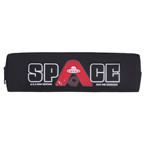 Пенал ЮНЛАНДИЯ ЮНИОР, 1 отделение, полиэстер, "Space", 20х6х4 см,