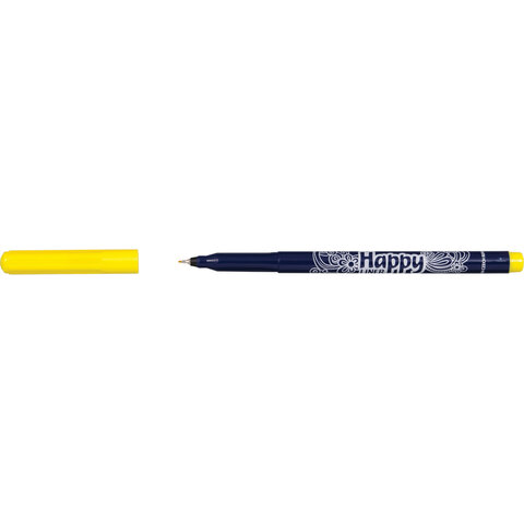 Ручки капиллярные (линеры) 12 ЦВЕТОВ CENTROPEN "Happy Liner", линия