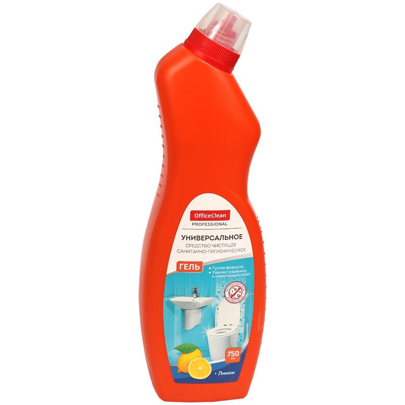 Средство чистящее санитарно-гигиеническое OfficeClean "Лимон", гель, Средство чистящее санитарно-гигиеническое OfficeClean "Лимон", гель,