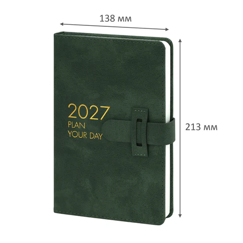 Ежедневник датированный 2027, А5, 138х213 мм, BRAUBERG "Trace", под