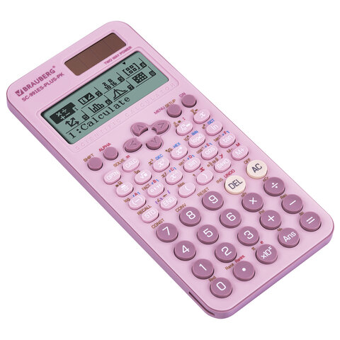 Калькулятор инженерный BRAUBERG SC-991ES-PLUS-PK (164х80 мм), 552 функции, 10+2