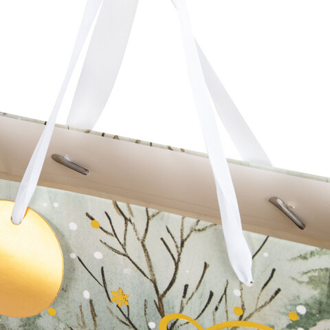 Пакет подарочный (1 шт.) новогодний 26х13х32 см "Акварельная зима" Пакет подарочный (1 шт.) новогодний 26х13х32 см "Акварельная зима"