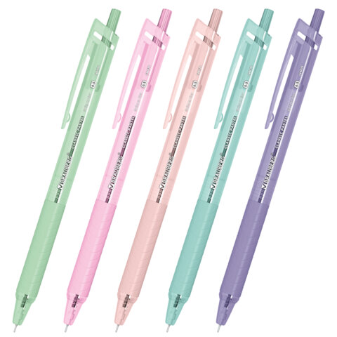 Ручки шариковые автоматические с грипом BRAUBERG "CLASSIC PASTEL",