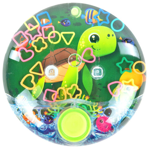 Водная игра ПОДВОДНЫЙ МИР, 10х10 см, колечки, ассорти, 4 вида, JOLLY JOT (ДЖОЛЛИ
