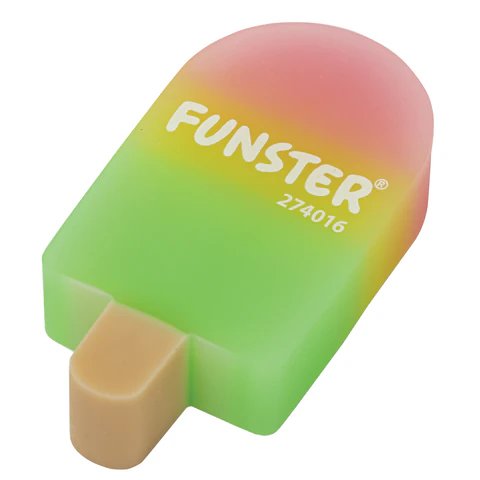 Ластик фигурный FUNSTER (ФАНСТЕР) "АЙСКРИМ", НАБОР 2 ШТУКИ, 55х29х12