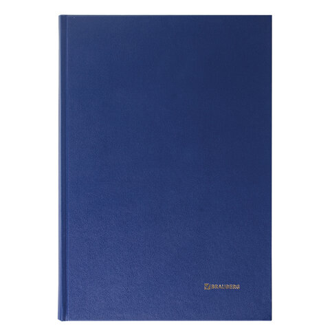 Книга учета 144 л., А4 200х290 мм BRAUBERG, линия, твердая обложка, бумвинил,