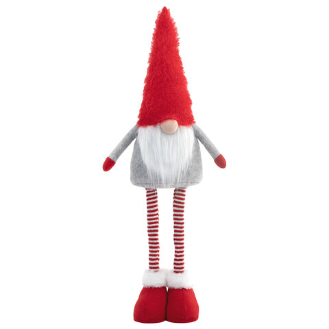 Украшение новогоднее интерьерное 70 см "Гном Ворчун", телескопические Украшение новогоднее интерьерное 70 см "Гном Ворчун", телескопические