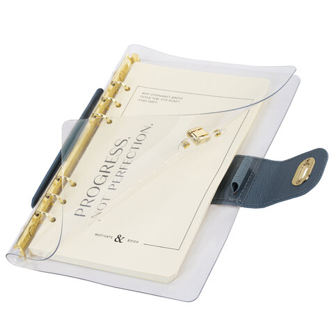 Блокнот А5 180x235 мм, BRAUBERG "Fabulous", гибкий, на кольцах,