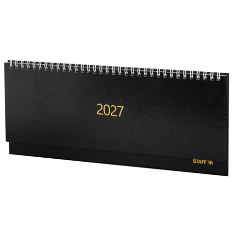 Планинг датированный 2027 300х130 мм, STAFF, гребень, обложка бумвинил, 64