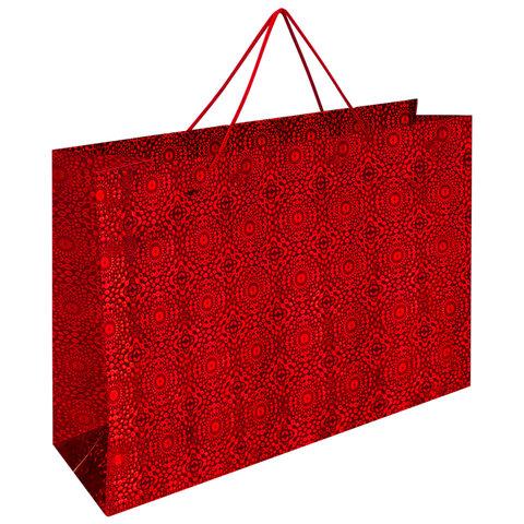 Пакет подарочный (1 шт.) 62x17x42 см, "BIG SIZE", голография, ассорти