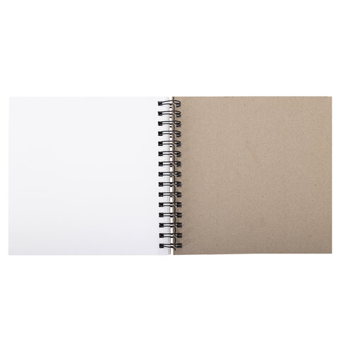 Скетчбук для смешанных техник MixMedia, 200 г/м2, 200х200 мм, 60 л., твердая