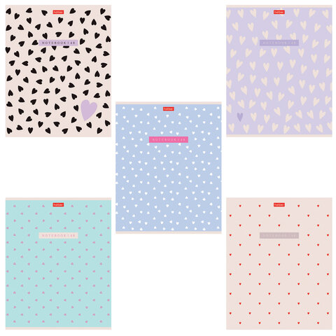 Тетрадь А5 48 л., HATBER, скоба, клетка, обложка картон, тиснение, LOVE IS... Тетрадь А5 48 л., HATBER, скоба, клетка, обложка картон, тиснение, LOVE IS...