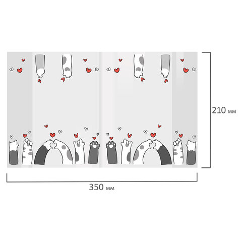 Обложки "PAWS" для тетрадей и дневников, КОМПЛЕКТ 10 шт., ПЛОТНЫЕ, Обложки "PAWS" для тетрадей и дневников, КОМПЛЕКТ 10 шт., ПЛОТНЫЕ,