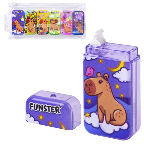 Корректирующая лента FUNSTER (ФАНСТЕР) "КАПИБАРЫ", 5 мм х 5 м,