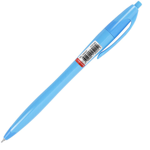 Ручка шариковая автоматическая масляная BRAUBERG "DUAL COLOR", СИНЯЯ,