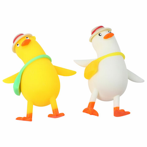 Игрушка-антистресс "СЧАСТЛИВЫЙ ГУСЬ", 13 см, ассорти 2 цвета, JOLLY