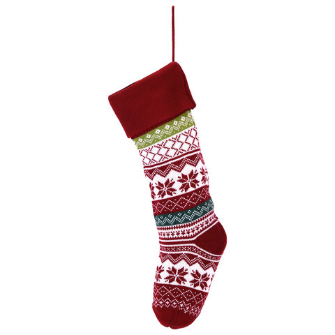Носок новогодний для подарков, 23х2х54см, "Мечты сбываются",