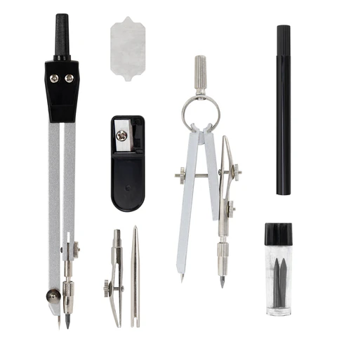 Готовальня STAFF "SCHOOL", 8 предметов: циркуль + кронциркуль, 2 Готовальня STAFF "SCHOOL", 8 предметов: циркуль + кронциркуль, 2