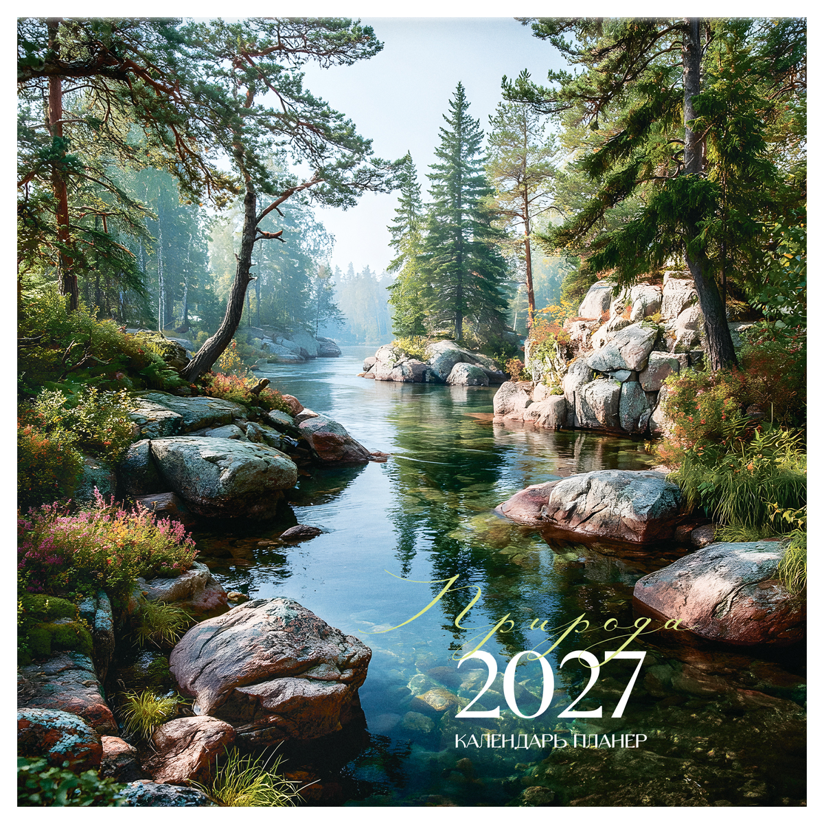 Календарь настенный перекидной на скрепке, 290*290 мм 12л. BG Календарь настенный перекидной на скрепке, 290*290 мм 12л. BG