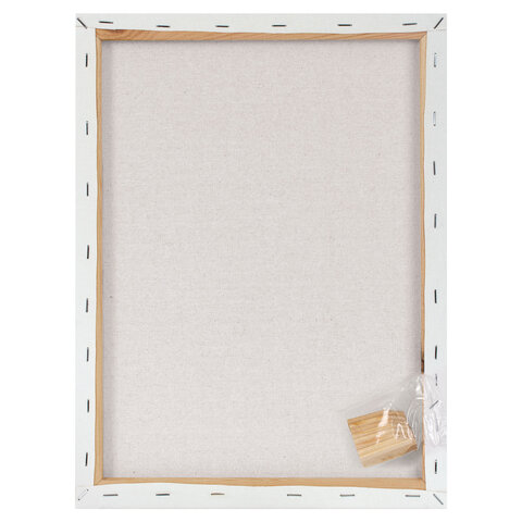 Холст на подрамнике BRAUBERG ART BASIC, 30х40 см, 280 г/м2, хлопок, мелкое