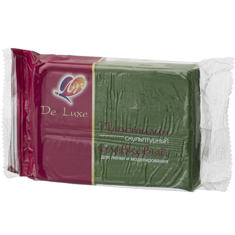 Пластилин скульптурный оливковый Луч, 300 гр., 24С 1506-08 Пластилин скульптурный оливковый Луч, 300 гр., 24С 1506-08