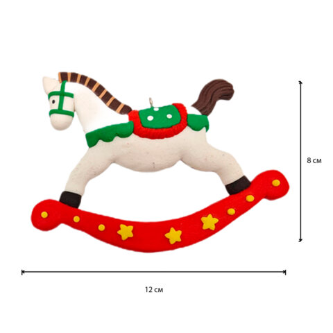 Украшение елочное (1 шт.) "Xmas Toys" 11,5х9 см, полимерная глина,
