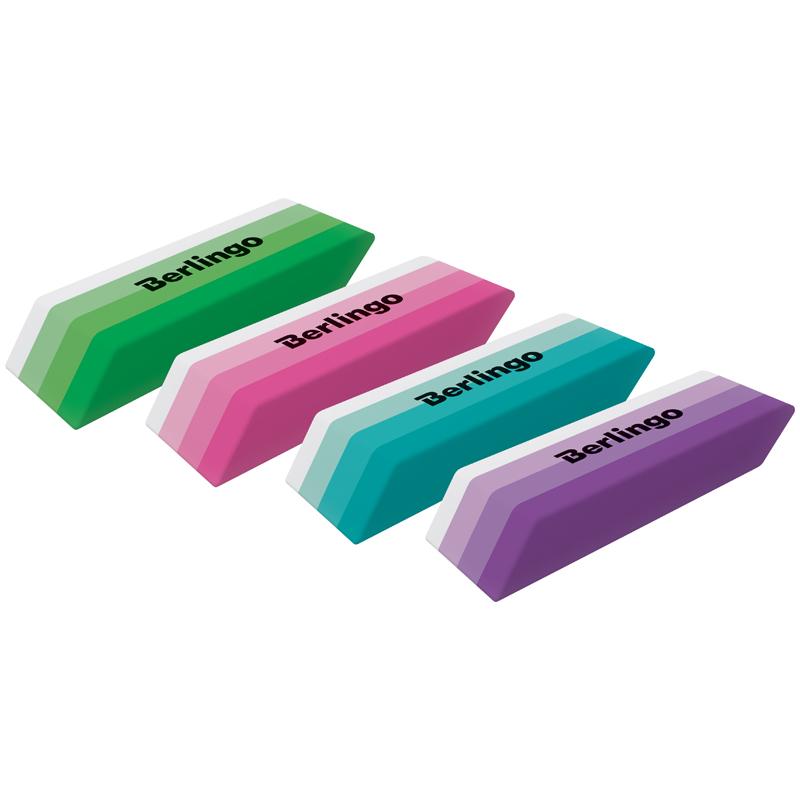 Ластик Berlingo "Stripes", прямоугольный, скошенный, термопласт. Ластик Berlingo "Stripes", прямоугольный, скошенный, термопласт.