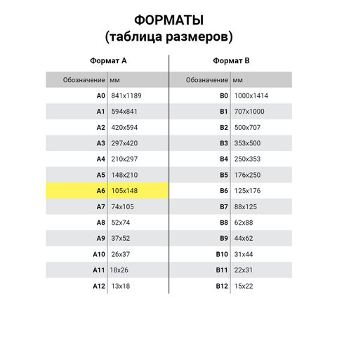 Блокнот МАЛЫЙ ФОРМАТ А6 108х146 мм, 48 л., гребень, картон, клетка, ОФИСМАГ,