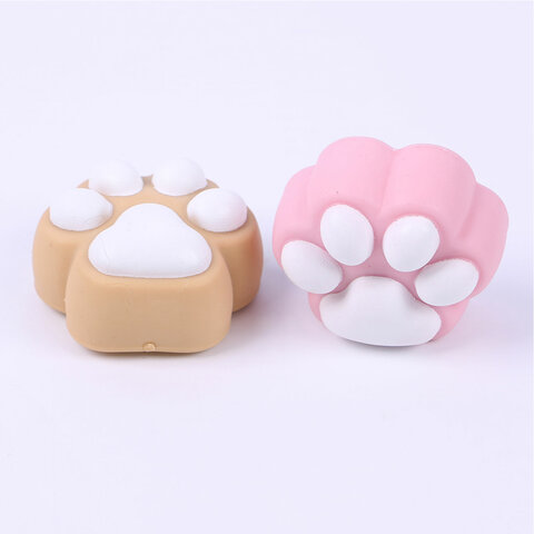 Игрушка-антистресс "КОШАЧЬЯ ЛАПКА", 6х6 см, ассорти 4 цвета, JOLLY JOT