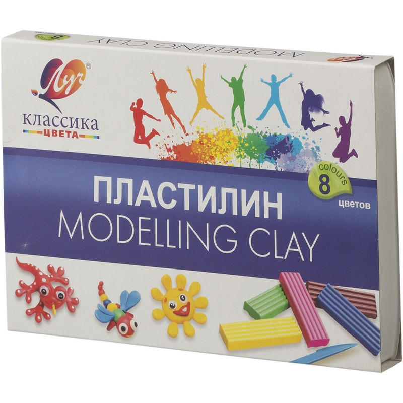 Пластилин Луч Классика 8цв 160гр со стеком штр. 4601185003891 Пластилин Луч Классика 8цв 160гр со стеком штр. 4601185003891