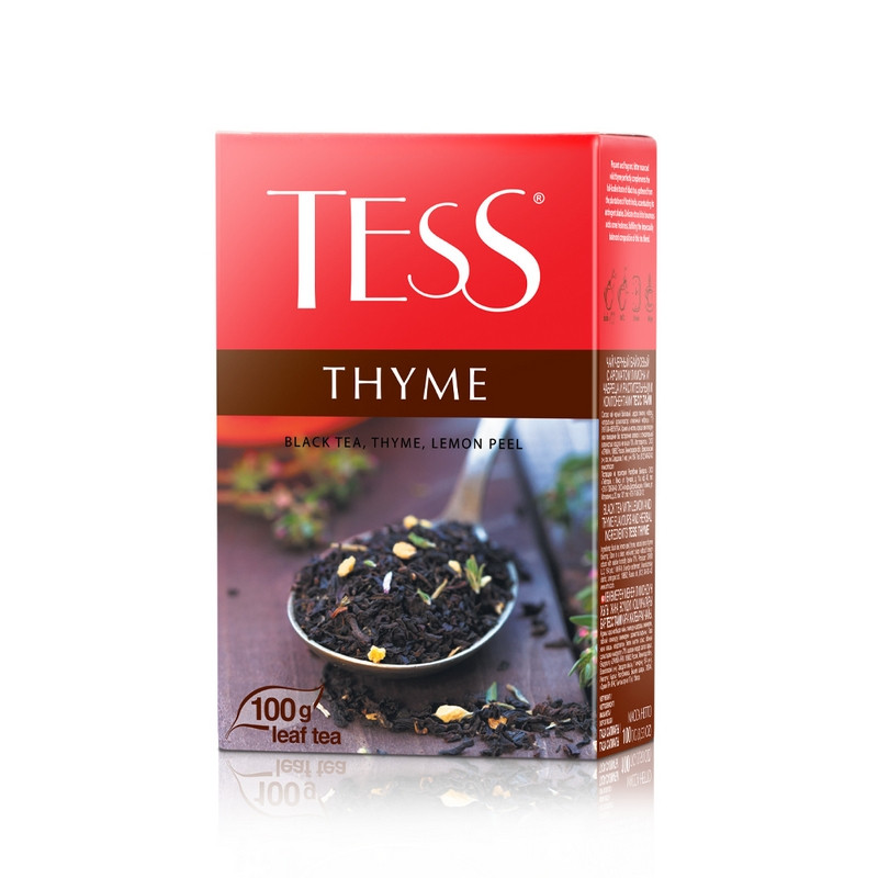Чай Tess Thyme листовой черный с добавками,100г 1130-15 Чай Tess Thyme листовой черный с добавками,100г 1130-15