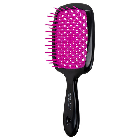 Расческа для волос массажная 20х8,5 см, цвета АССОРТИ MONTE VITA (МОНТЕ ВИТА),