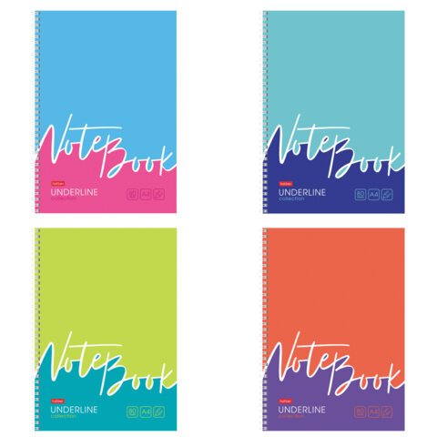 Тетрадь А4 80 л., HATBER, гребень, клетка, обложка картон, жесткая подложка, Тетрадь А4 80 л., HATBER, гребень, клетка, обложка картон, жесткая подложка,