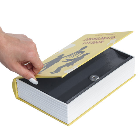 Сейф-книга "12 стульев", 60х170х240 мм, ключевой замок, BRAUBERG,